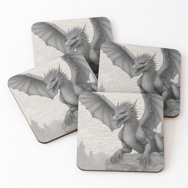 Item preview, Majestic vintage style dragon designed and sold by Astralia.