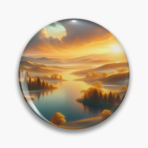 Item preview, A golden landscape with sunset designed and sold by bernhagen.