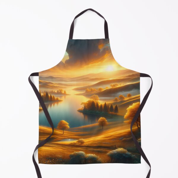 Item preview, A golden landscape with sunset designed and sold by bernhagen.
