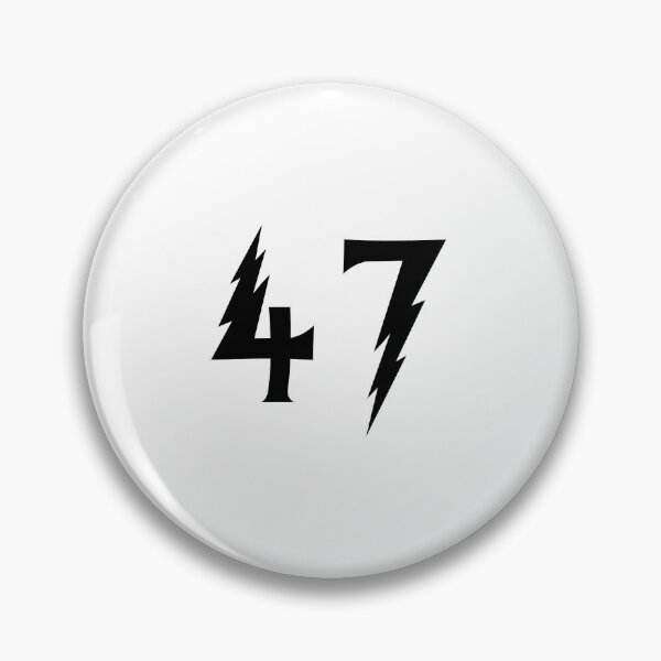 Item preview, 47, forty seven, black, Harry P designed and sold by Numbers-Art.
