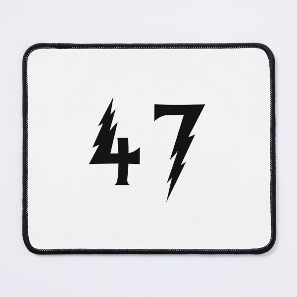 Item preview, 47, forty seven, black, Harry P designed and sold by Numbers-Art.