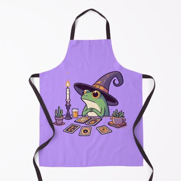Item preview, Frog reading tarot cards designed and sold by maurirocha.