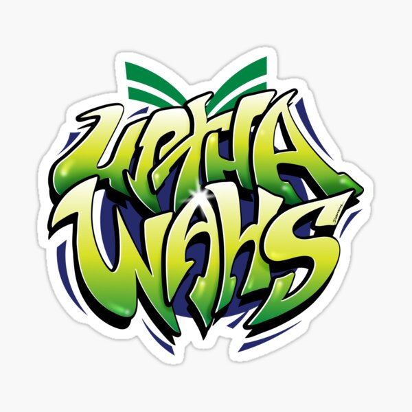 Item preview, Up Tha Wahs New Zealand Warriors Rugby League nrl graffiti designed and sold by D4monart.