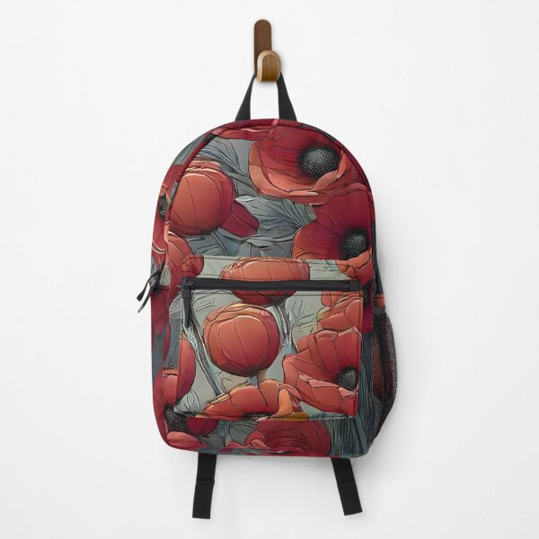 Item preview, Vintage red poppy patterns designed and sold by Astralia.