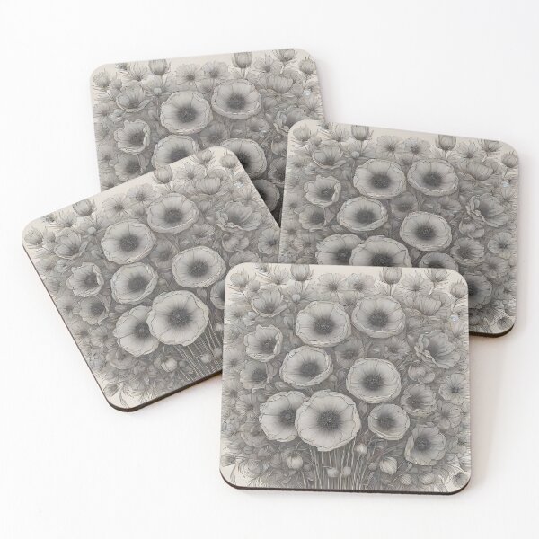 Item preview, sepia vintage poppies designed and sold by Astralia.
