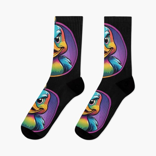 Item preview, Angry Rainbow Duck Logo designed and sold by ArtByFrancis.