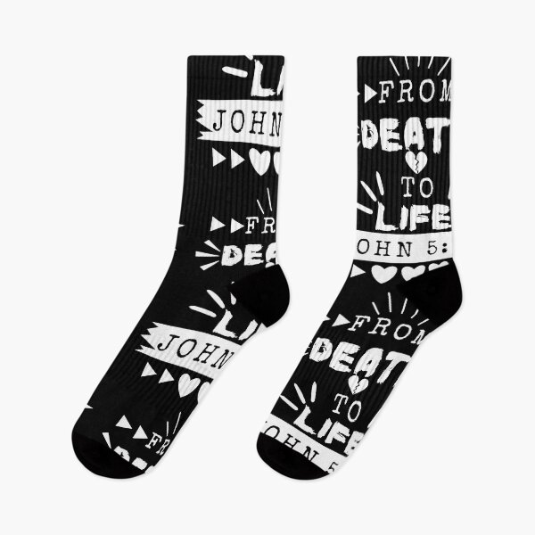 Item preview, From Death to Life, John 5: 24, white Design  designed and sold by MoriaStore.