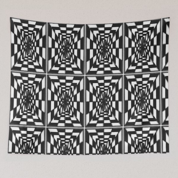 Item preview, Illusion in checkerboard pattern designed and sold by dk--design.