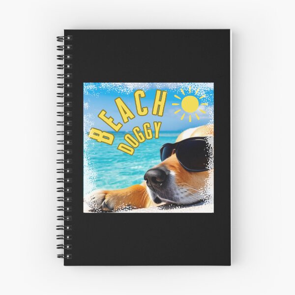 Item preview, Beach Doggy Cute Labrador Dog on Beach Print designed and sold by SohoBoho.