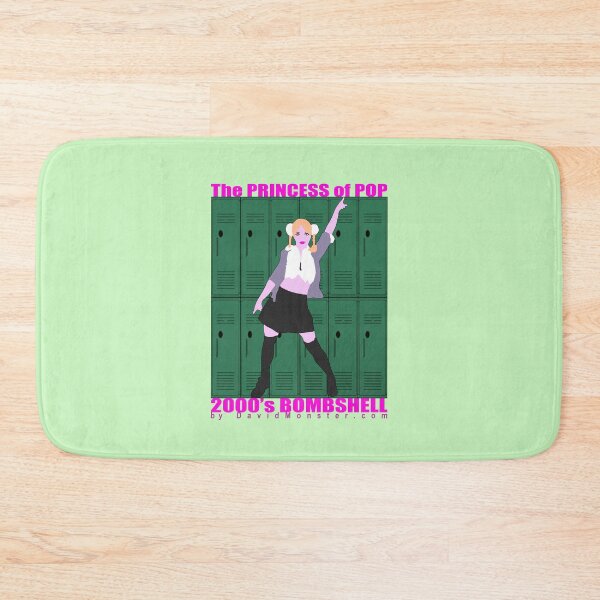 Item preview, Pop Princess Blonde Bombshell Silhouette against Highschool Lockers Background. designed and sold by DavidMonsterInc.