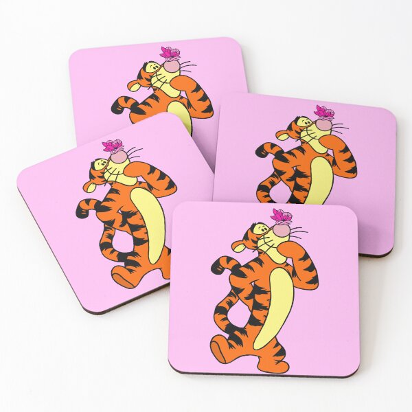 Item preview, Cartoon Tiger with Awareness Ribbon Butterfly (Pink) designed and sold by CaitlynConnor.