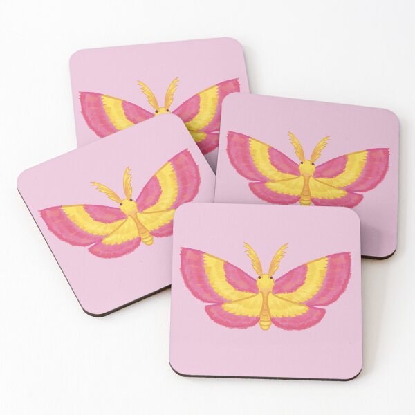 Item preview, Rosy Maple Moth designed and sold by ellanovoart.