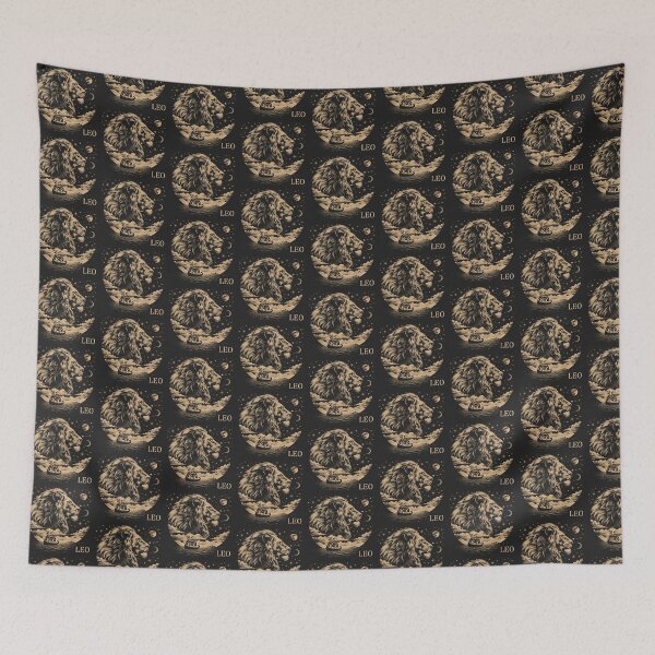 Item preview, Zodiac Sign Leo Design Celestial Stars Moon Viking Ship designed and sold by CarpanaBay.