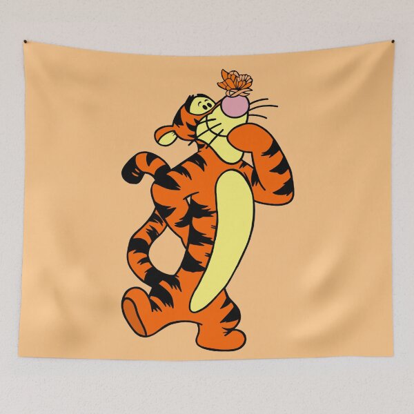 Item preview, Cartoon Tiger with Awareness Ribbon Butterfly (Orange) designed and sold by CaitlynConnor.