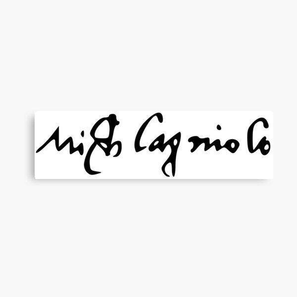 Item preview, Signature of Michelangelo designed and sold by PZAndrews.