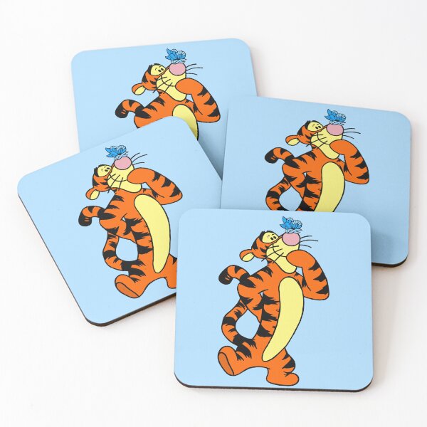 Item preview, Cartoon Tiger with Awareness Ribbon Butterfly (Blue) designed and sold by CaitlynConnor.