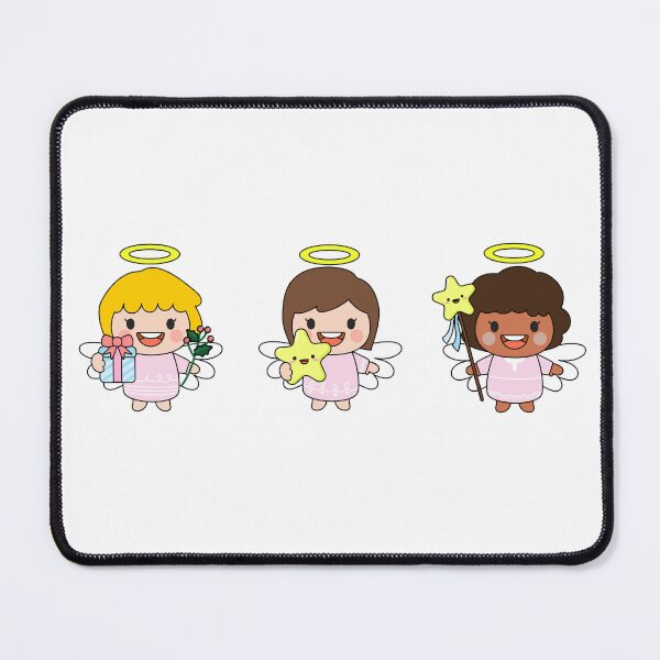 Item preview, Cute little girl angel flying in sky. Fairy tale, baby Christmas Angel designed and sold by NoeySmiley55.
