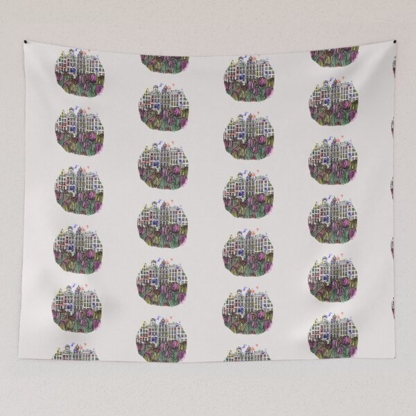Item preview, Copy of tulips in Amsterdam in watercolor designed and sold by kreativeadern.