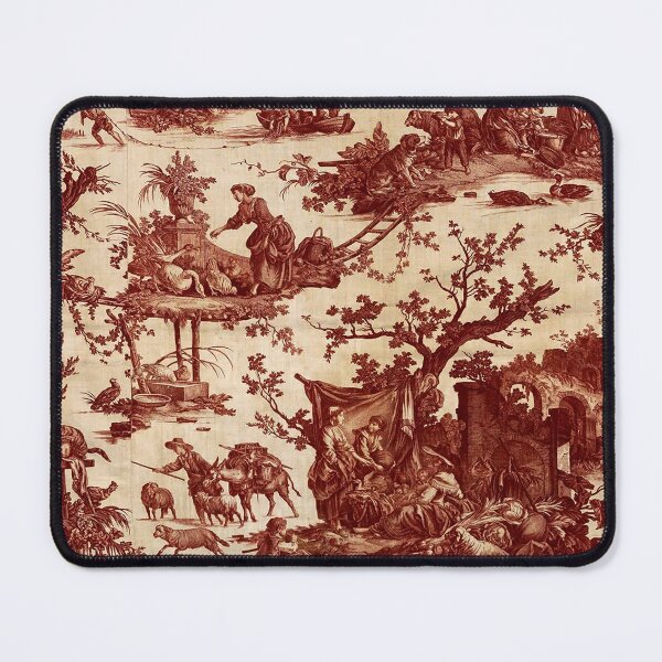 Item preview, 1700s French Farmstead Toile Print designed and sold by princessbunhead.