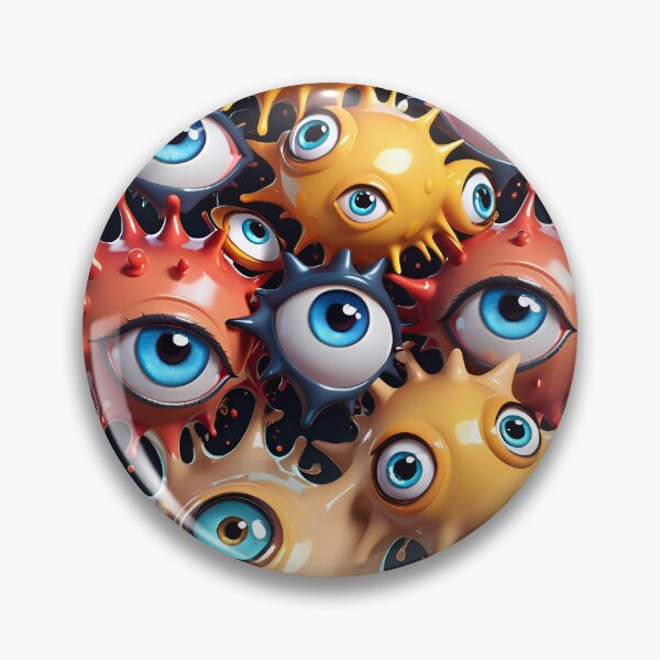 Artikelvorschau, Funny Monster Face Pattern entworfen und verkauft von TheArtOfPat.