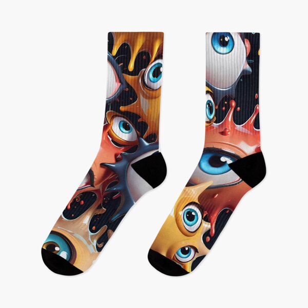Item preview, Funny Monster Face Pattern designed and sold by TheArtOfPat.