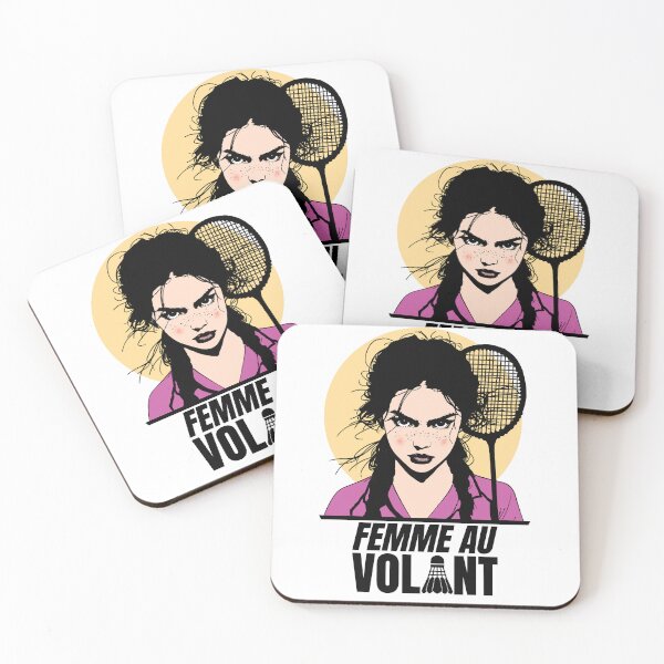 Item preview, BE CAREFUL, WOMAN DRIVING! (badminton) designed and sold by francoisville.