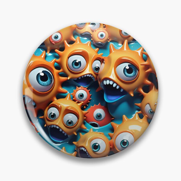 Artikelvorschau, Funny Monster Face Pattern entworfen und verkauft von TheArtOfPat.