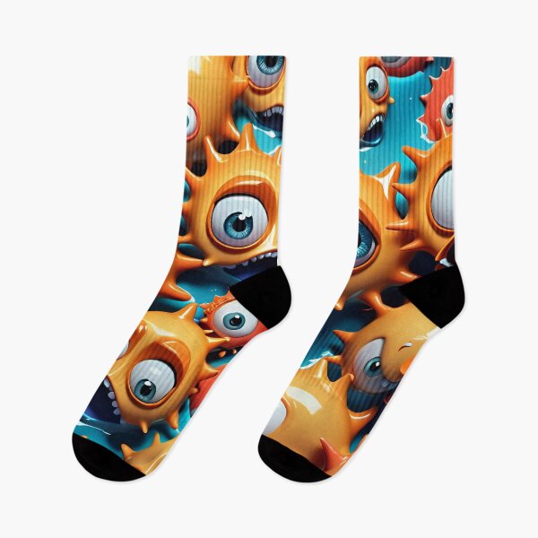 Item preview, Funny Monster Face Pattern designed and sold by TheArtOfPat.