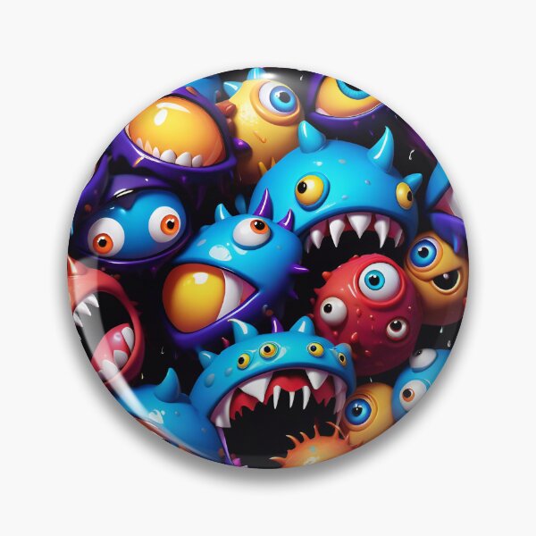 Artikelvorschau, Funny Monster Face Pattern entworfen und verkauft von TheArtOfPat.