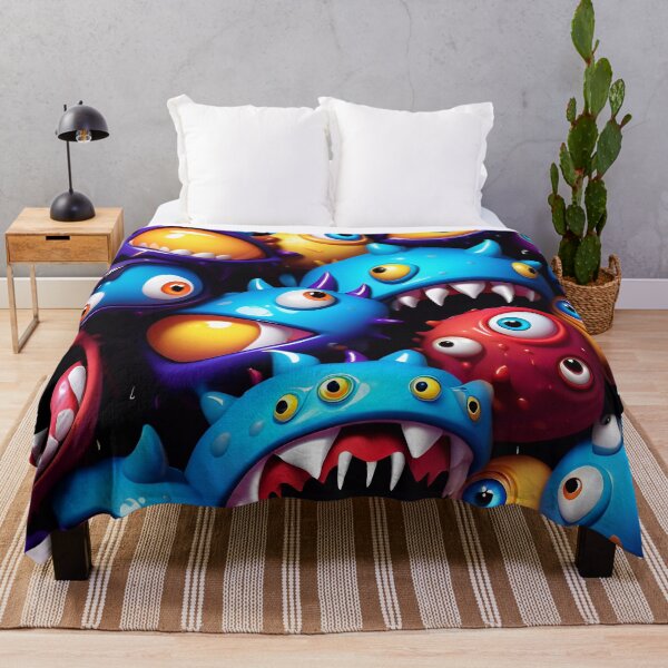 Artikelvorschau, Funny Monster Face Pattern entworfen und verkauft von TheArtOfPat.