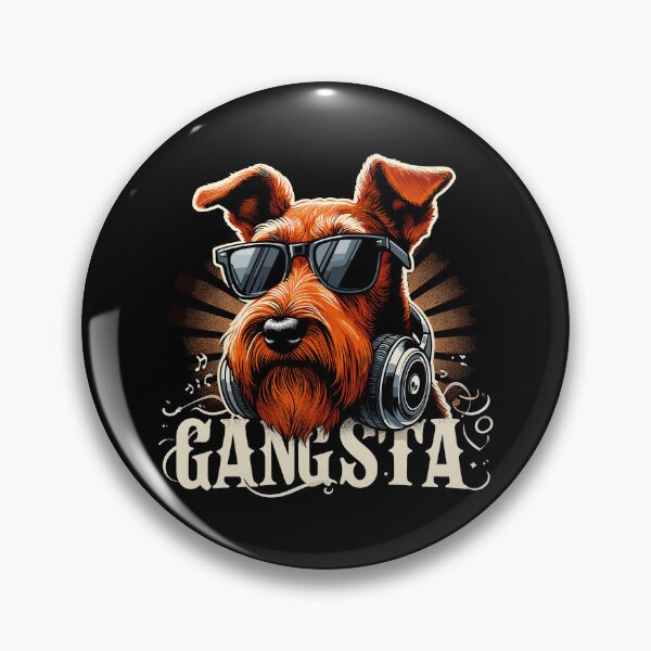 Item preview, Irish Terrier Gangsta Gangster Dog Gift designed and sold by Pineapple-Tree.