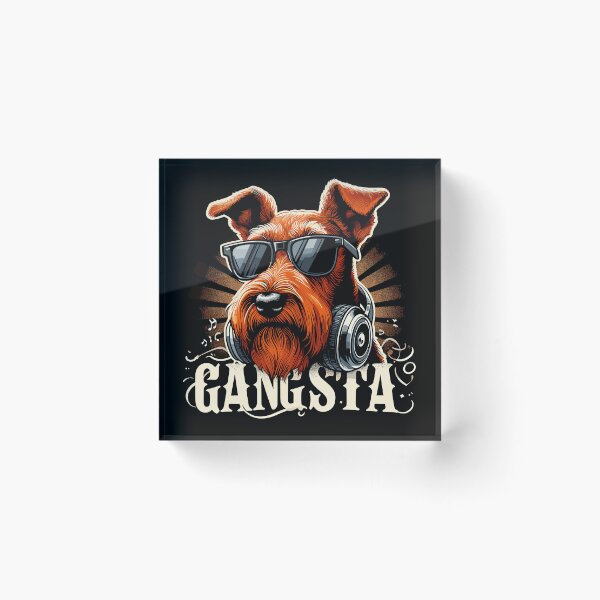 Item preview, Irish Terrier Gangsta Gangster Dog Gift designed and sold by Pineapple-Tree.