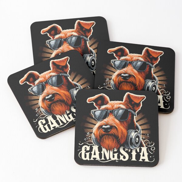 Item preview, Irish Terrier Gangsta Gangster Dog Gift designed and sold by Pineapple-Tree.
