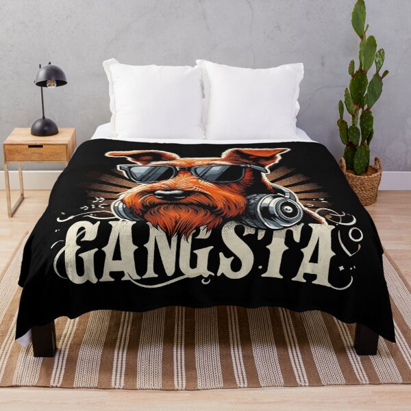 Item preview, Irish Terrier Gangsta Gangster Dog Gift designed and sold by Pineapple-Tree.