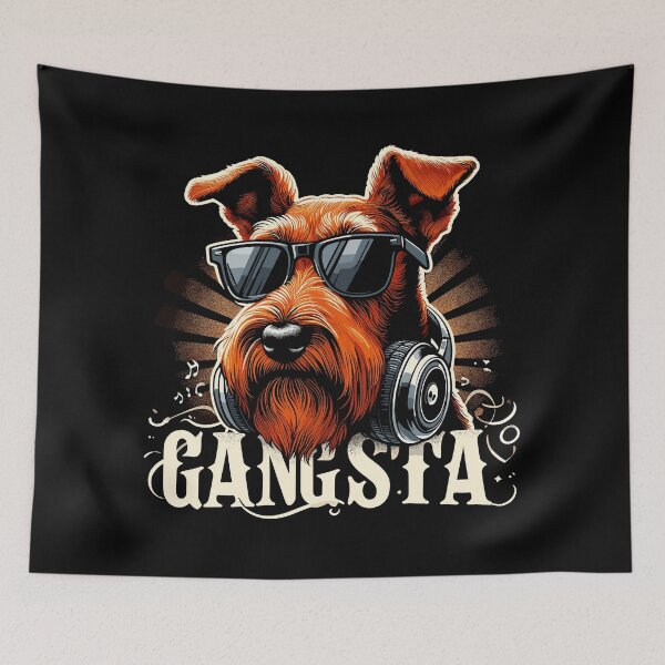 Item preview, Irish Terrier Gangsta Gangster Dog Gift designed and sold by Pineapple-Tree.