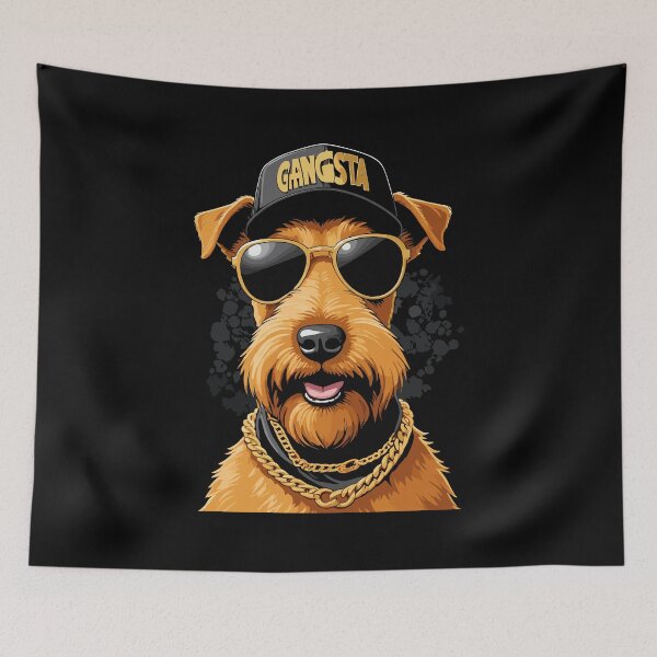 Item preview, Irish Terrier Gangsta Gangster Dog Gift designed and sold by Pineapple-Tree.