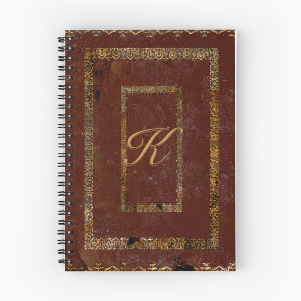 Item preview, Distressed Leather Book Cover Design Initial K designed and sold by JoolyA.