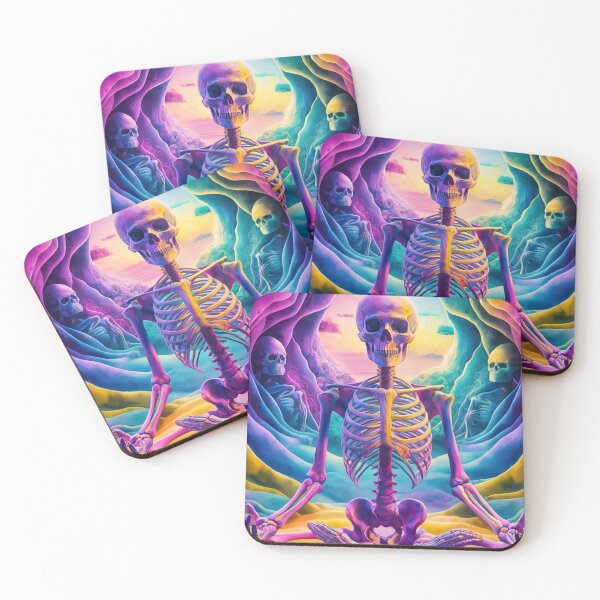 Item preview, meditating skeleton designed and sold by ururuty.