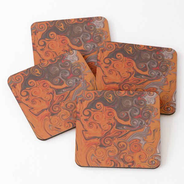 Item preview, Abstract art in orange designed and sold by dk--design.