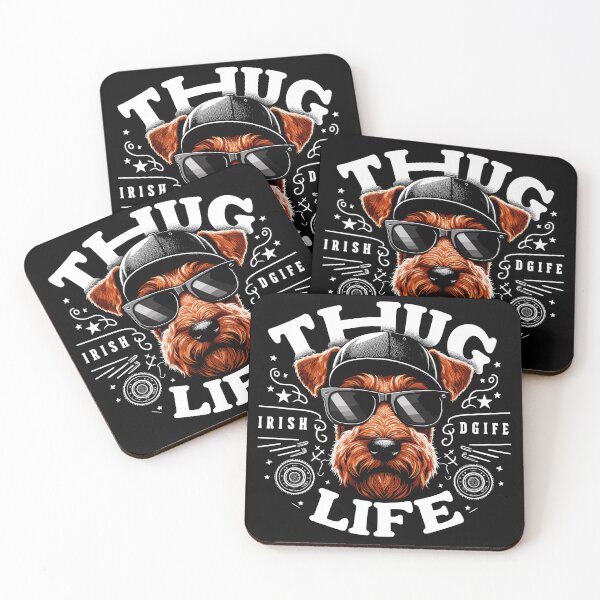 Item preview, Irish Terrier Gangster Life Dog Gangsta Gift designed and sold by Pineapple-Tree.