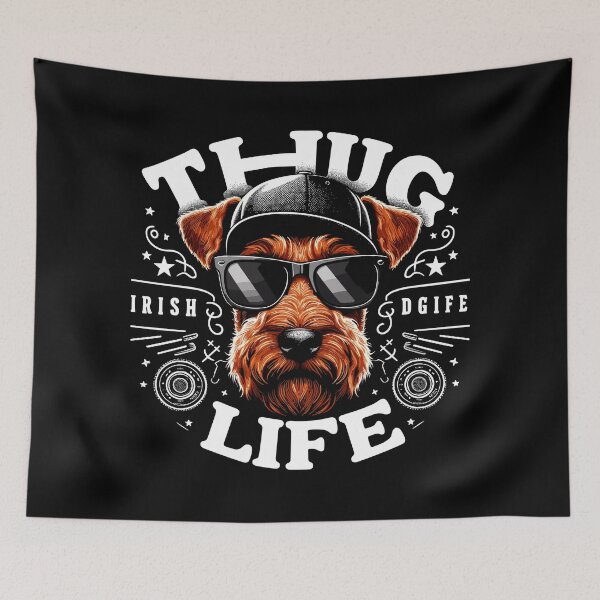 Item preview, Irish Terrier Gangster Life Dog Gangsta Gift designed and sold by Pineapple-Tree.