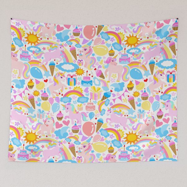 Item preview, Unicorn Birthday Bash designed and sold by Fabricatemyart.