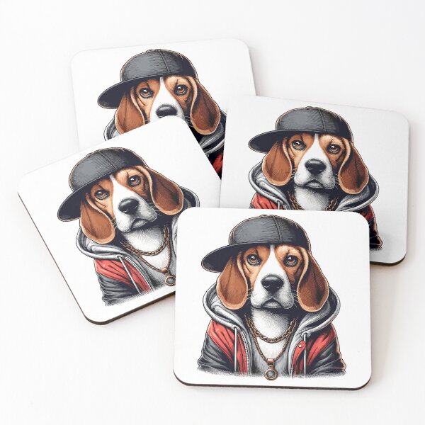 Item preview, Beagle Gangsta Dog Cappy Gift designed and sold by Pineapple-Tree.