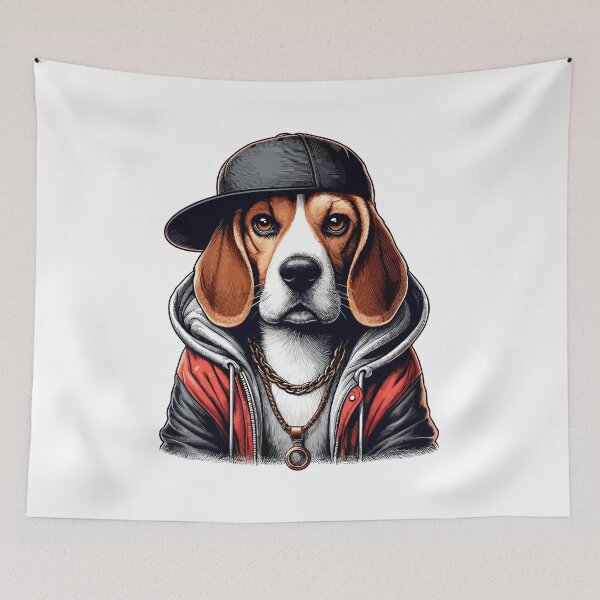 Item preview, Beagle Gangsta Dog Cappy Gift designed and sold by Pineapple-Tree.