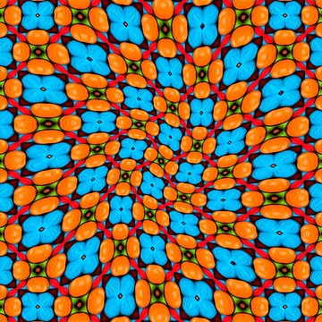Artwork thumbnail, Colorful Floral Variation Pattern by Patternflower