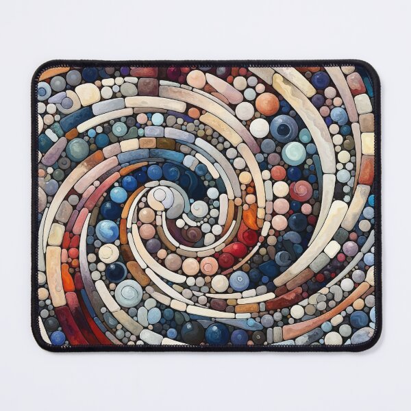 Item preview, Whirlpool of Color - Abstract Pebble Spiral Art designed and sold by FarBeyound.