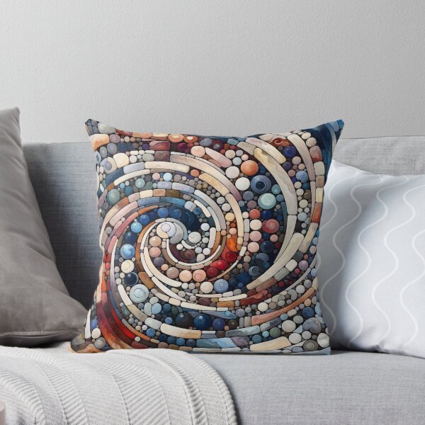 Item preview, Whirlpool of Color - Abstract Pebble Spiral Art designed and sold by FarBeyound.