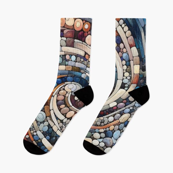 Item preview, Whirlpool of Color - Abstract Pebble Spiral Art designed and sold by FarBeyound.