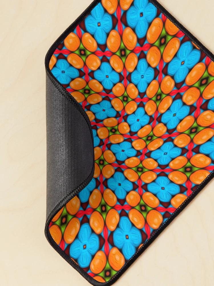Thumbnail 2 of 5, Mouse Pad, Colorful Floral Variation Pattern designed and sold by Patternflower.