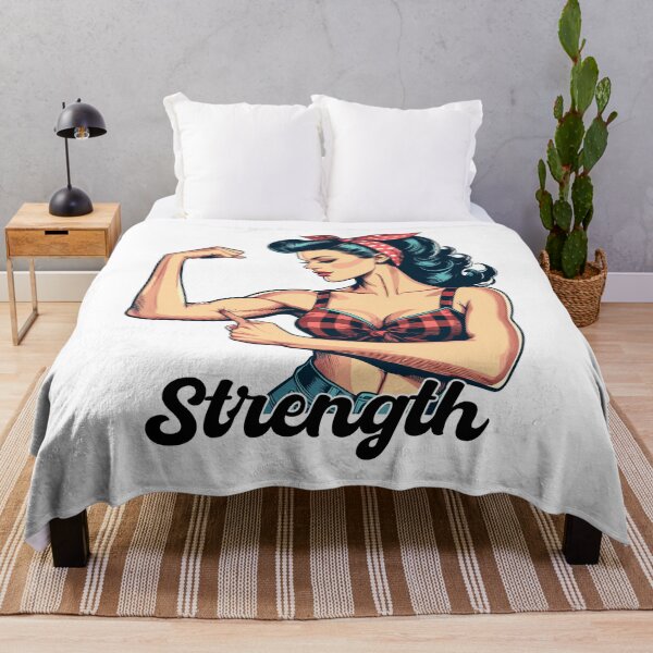 Item preview, Strength strong woman rockabilly biceps gift designed and sold by Pineapple-Tree.